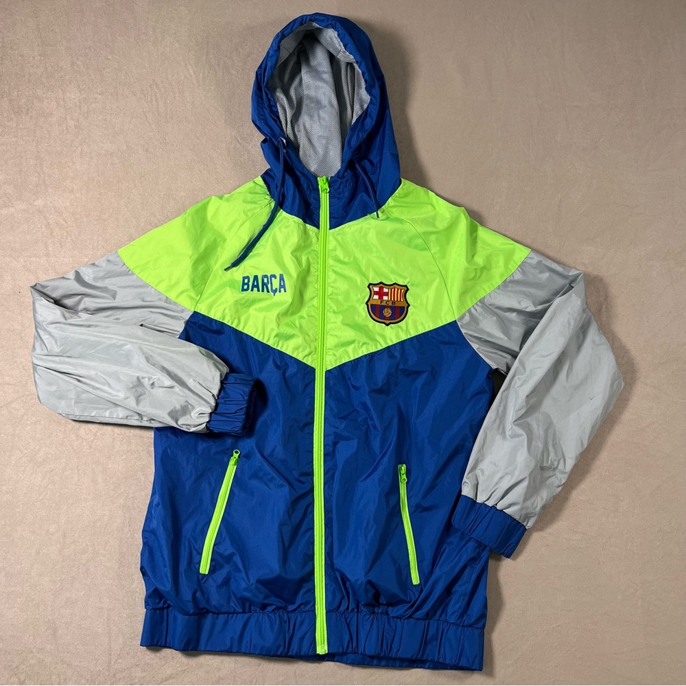 Barca Blue and Green Lightweight Jacket